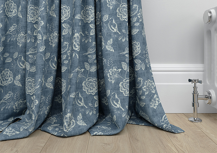 Bird Garden, Denim - Made to Measure Curtains - Image 6